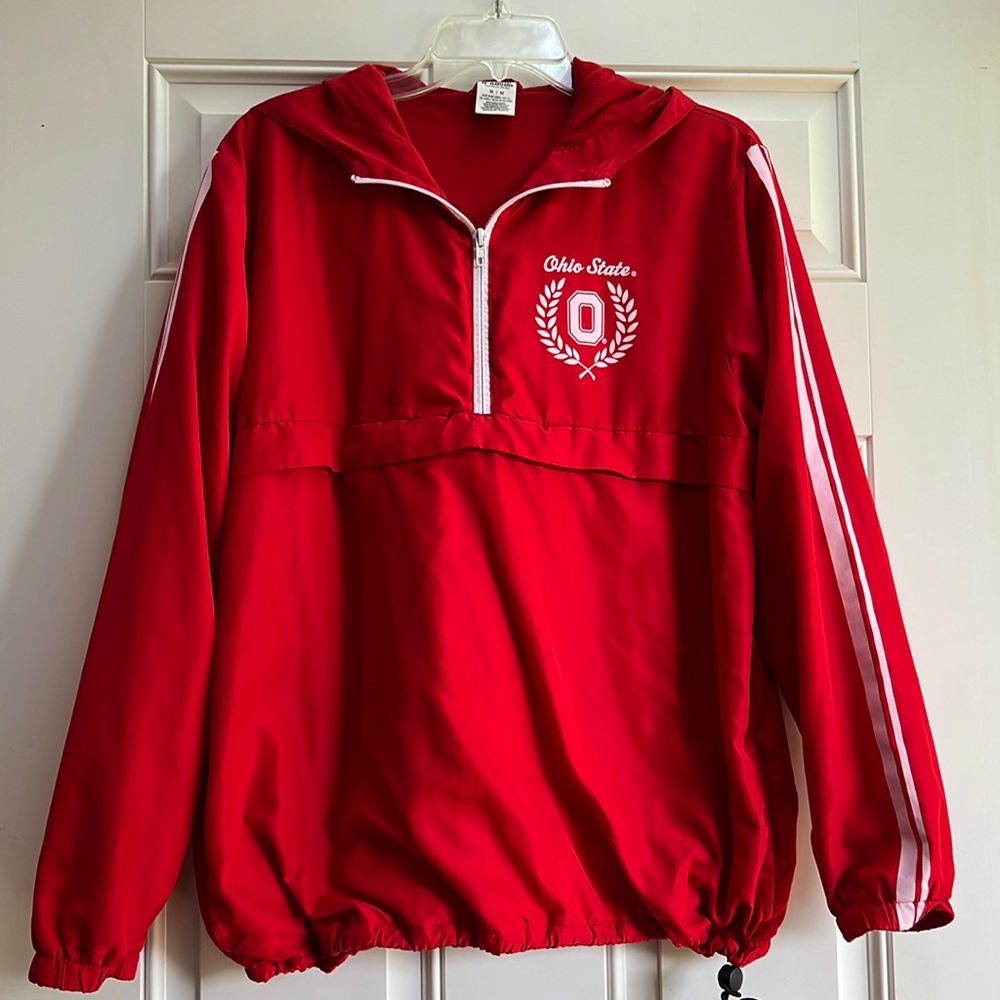 PINK Victoria's Secret Red Windbreaker Jacket